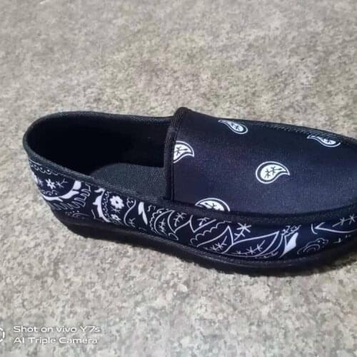 2020 Soft Bottom Slippers Canvas Flat Shoes Casual Style Shoes New Womens Slippers Autumn Print Indoor Non-Slip Shoes For Women