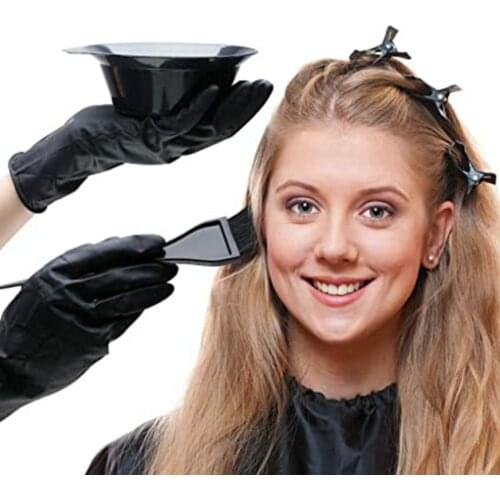 26 Pieces Hair Coloring Tool Set Hairdressing Tools Comb Brush Disposable Shower Cap Latex Gloves Hair Dyeing Bowl