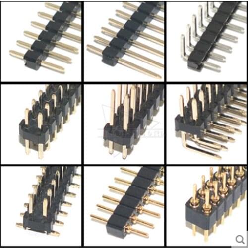 Male to Female 2mm Pitch 40 Pins IC Socket Connector 4 Pcs