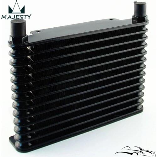 8-AN 32mm Aluminum13 Row Engine/Transmission Racing Oil Cooler Black