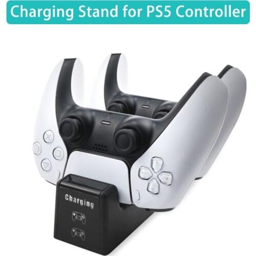 Dual Fast Charger For PS5 Accessories Wireless Controller Type-C Charging Cradle Dock Station For PlayStatio 5 Joystick Gamepad