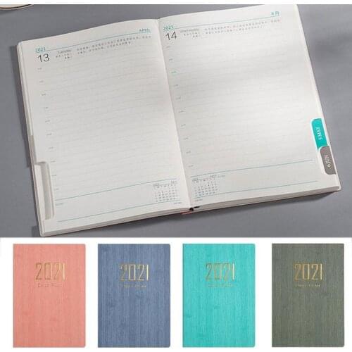 Time Management Schedule Book Color 2021 Calendar Dates Creative Table Planner Reminder Timetable Notebook
