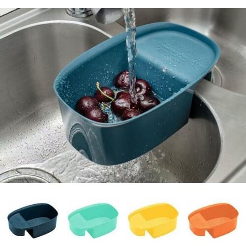 Kitchen Sink Strainer Drain Fruit Vegetable Drainer Basket Self-standing Leftover Food Sink Garbage Filter Kitchen Sink Gadgets