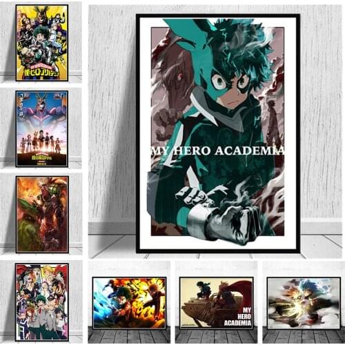 HD Prints My Hero Academia Canvas Painting Wall Art Anime Poster Home Decor Bedroom Background Modular Roles Pictures No Frame