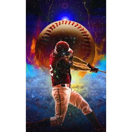 JMINE Div 5D baseball space galaxy sports Full Diamond Painting cross stitch kits art Portrait 3D paint by diamonds