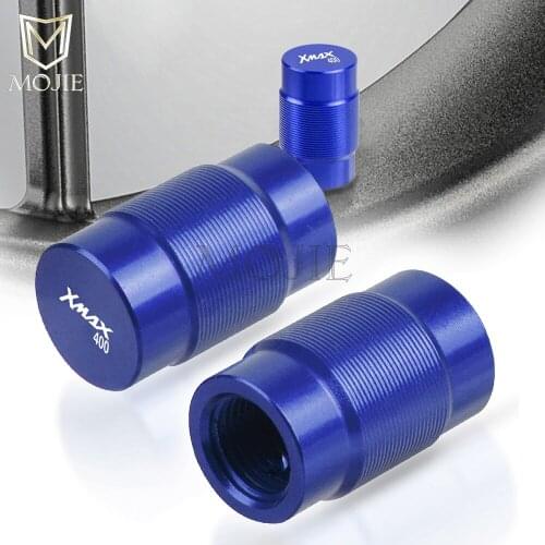 Motorcycle CNC Vehicle Wheel Tire Valve Air Port Stem Caps Covers Plug For Yamaha XMAX X-MAX 400 XMAX400 X-MAX400
