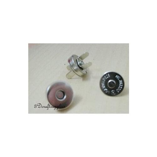 Magnetic Snaps bag button purse Magnetic Snaps button 20 pcs 14 mm nickel F1