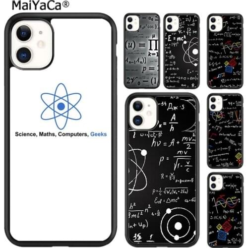 MaiYaCa Brains Geek Science Math Physics Formulas Phone Case For iPhone SE 6 6s 7 8 plus X XR XS 11 12 pro max Samsung S8 S9 S10