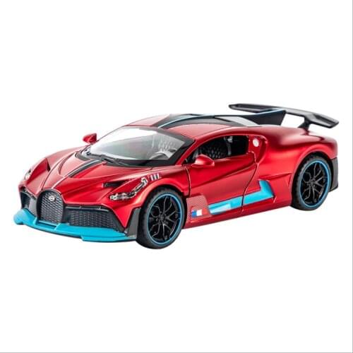 2020 new 1:32 Simulation Bugatti Divo alloy car model childrens toy car Childrens gift Simulation racing car red alloy car