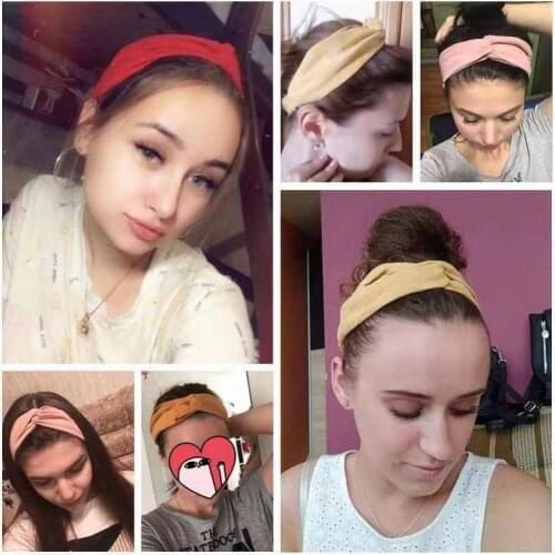 Fashion Personality Womens Hair Band INS Net Red Multi-Scene Creative Ladies Pure Color Wash Hair Band 2021 Trend party Gift