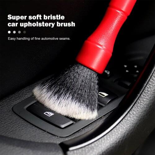 Car Cleaning Detailing Set Dashboard Air Vents Outlet Clean Brush Tools Auto Handle Soft Hair Brushes Car Washing Accessories