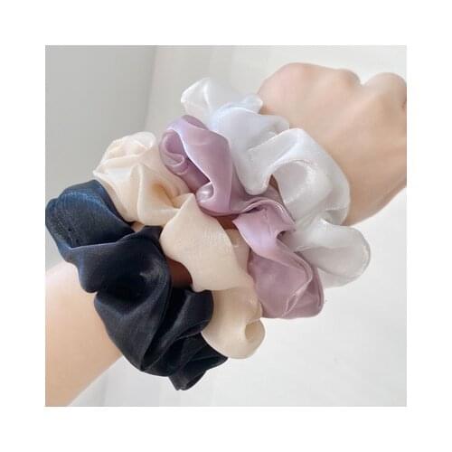New Fashion Korean Satin Hair Tie French Satin Large Intestine Hair Tie