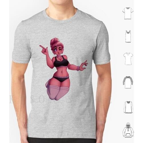 Mono T Shirt Cotton Men Diy Print Girls Pink Cute Anime Manga Style Graphic Pinup Pose Undies Panties Pantsu Sports