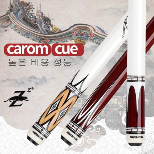 PREOAIDR Carom Cue 11.8mm Tiger Emerald Tip Uni-loc Quick Joint 142cm 3 Cushion Cue Billiards Korean Carom Cue Stick Kit