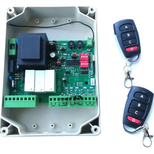 220v AC sliding door board with Rolling code Remote control 433.92mhz for garage door, etc