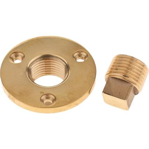 Boat Garboard Drain Plug Cast Bronze For 1"Diameter Hole 1/2''NPT Watertight