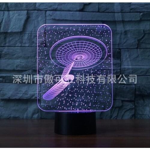 LED toys Action figures Luminous toy modle car remote control 3D lamp seven color touch control LED visual lamp atmosphere decor