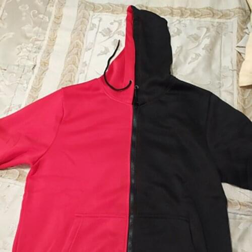 2020 Patchwork Hoodie Men Spring Autumn Slim Hoodie Sweatshirt Sportswear Stitching Black White Tracksuit Zipper Jacket EU Size