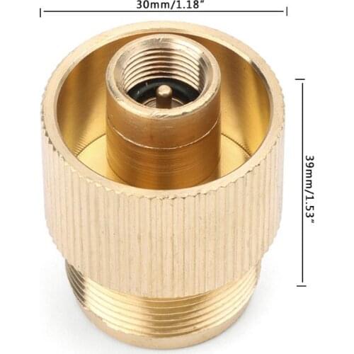 Outdoor Gas Tank Propane Refill Adapter Solid Brass Stove Connector Copper Converter A0KF