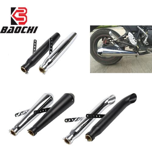 Universal Motorcycle Exhaust Muffler Pipe Vintage Escape Moto For Harley Davidson Sportster 1200 Yamaha Suzuki Honda CBR250