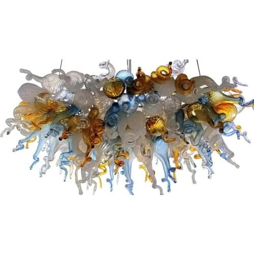 High Quality 100% Mouth Blown Borosilicate Excellent Lamp Blown Glass Big Chandelier Lighting