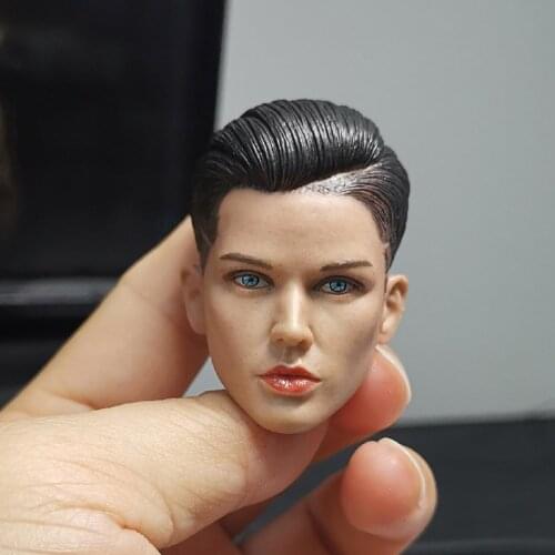 1/6 Female Head Sculpt Ruby Rose Neutral Handsome Extreme Agent Head Carved Model for 12'' Action Figure Body Accessory Toy