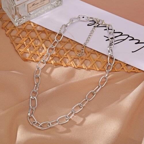 1 PC Vintage Gold Choker Sweater Necklace Party Jewelry Gift Punk Style Fashion Multi-layered Snake Chain Necklace For Women
