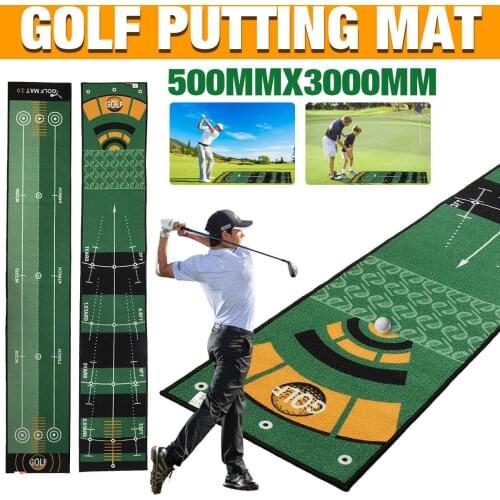 4mm Thickness Golf Carpet Putting Mat Indoor Golf Putting Mat Non-slip Home Office Golf Practice Grass Mat Golf Training 2 Type