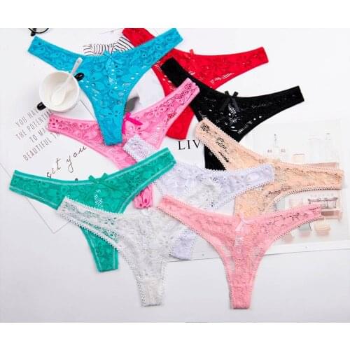 4color Big size XXXL lace sexy Womens Sexy Thongs G-string Underwear Panties Briefs For Ladies T-back lingerie 3pcs/Lot ac161