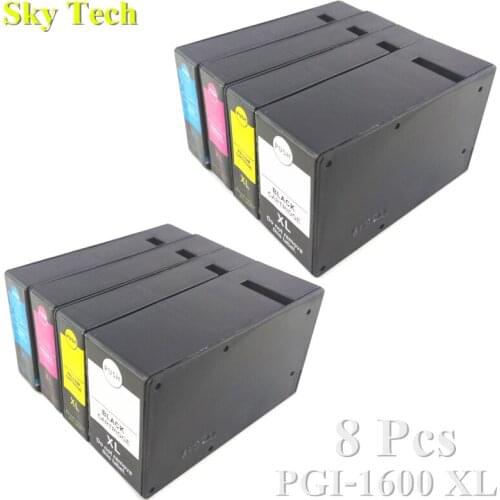 8X Compatible Ink Cartridges For PGI1600XL PGI-1600XL , Suit For Canon MAXIFY MB2060 MB2360 Printer etc