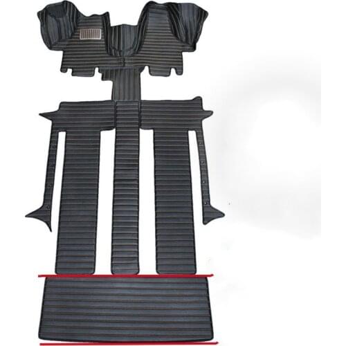 No Odor Full Covered Durable Car Floor Mats +trunk Mats for Volkswagen Multivan 7 Seats Waterproof Carpets for Multivan T5 T6