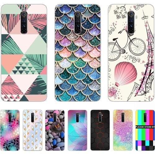 For Realme X2 Pro Case Soft Tpu Transparent Luxury Clear Shell Phone Case shockproof Full protection Half-wrapped Case RMX1931