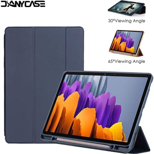 Case for Samsung Galaxy S7 SM-T870 T875 Tablet Adjustable Folding Stand Cover for Samsung Galaxy S7+ T970 T975 2020 Case