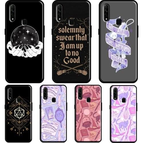 Magic Witch Witchcraft For OPPO Find X3 Pro A5 A9 A53 A31 2020 A1K A3S A5S A15 A52 A72 A83 A91 F5 Reno 2 Z Case