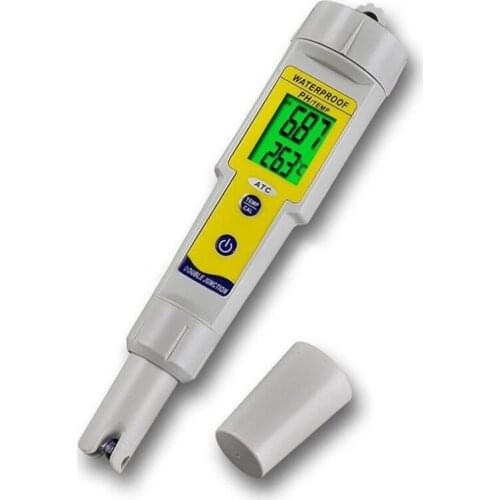 1PC PH TEMP Digital Tester Meter Pen, 4 in 1 Multi-parameter Water Monitor, With Backlight 0.03 High Accuracy