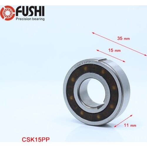 CSK15PP One Way Bearing Clutches 15*35*11mm ( 1 PC) With Keyway CSK6202PP FreeWheel Clutch Bearings CSK202PP