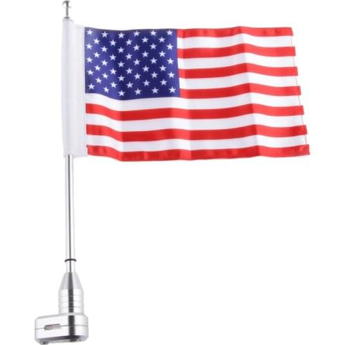For Motorcycle Bikef for Harley XL883 American US 15inch HandHeld Mini Flag ensign 39cm Pole Hand Held Stick Flags Banner