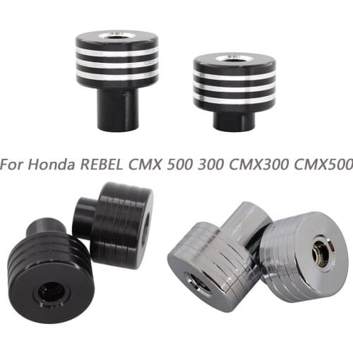 For Honda REBEL CMX 500 300 CMX300 CMX500 2017-2019 Motorcycle Handlebar Grips Plug Handle Bar Anti Vibration End Silder Cover