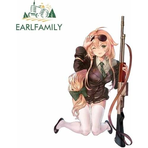 EARLFAMILY 13cm x 11.6cm For Girls Frontline Personality Car Stickers Fashion Decal DIY Occlusion Scratch Waterproof Decoration
