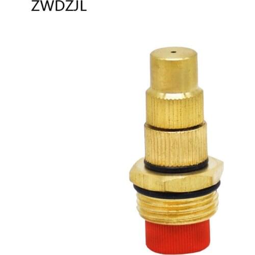 Irrigation brass misting nozzle 1/2 male Adjustable Brass hose nozzles WATER SPRAY To garden greenhouse strawberry watering 1pcs