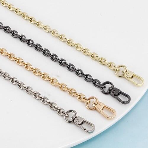 Metal Chain strap for bags DIY Handles Crossbody Accessories for Handbag Luxury Brand Detachable Replacement Purse Chain straps