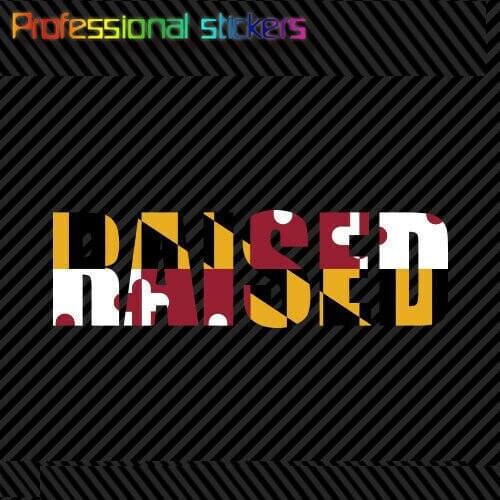 Maryland Raised State Flag Sticker Premium Die Cut Vinyl Native Pride MD for Car Windows, Laptops, Mobile Phones, Office Supplie