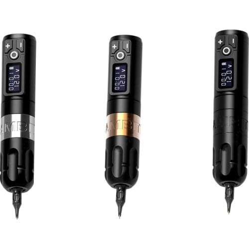 New Soldier Wireless Tattoo Machine Pen German Motor 1950 mAh Lithium Battery Fast Charge Mute Low Vibration RCA Adapter