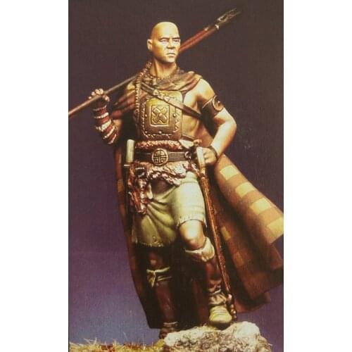 New Unassembled 1/32 ancient warrior with base Resin Figure Unpainted Model Kit