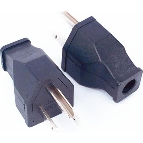 Wholesale Black America 3 pins Elcectrical AC 125V 15A US Power cord cable online power Plug