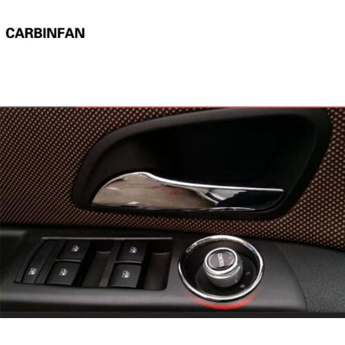 Rearview Mirror Knob Panel Bright Circle Interior Modification Sticker For Chevrolet Cruze Sedan Hatchback LHD 2009 - 2015 C1928