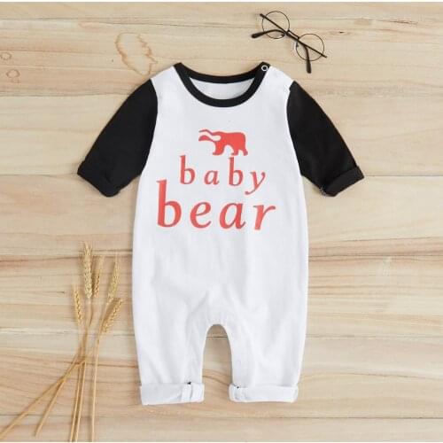 PatPat 2020 New Spring and Autumn Baby Bear Jumpsuit One Pieces