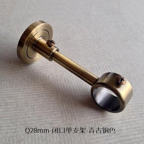 Factory direct selling 28mm diameter plating Roman rod rack accessories European-style spray curtain rod luxury single bracket
