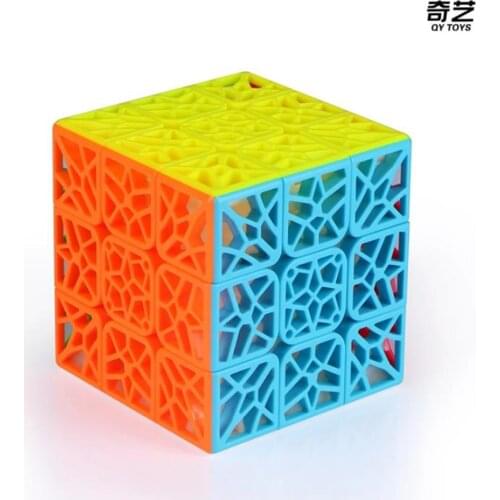 QiYi DNA Plane Concave 3x3x3 Magic cube Stickerless 3x3 Cubing Speed Professional Game Puzzle Toys for Children