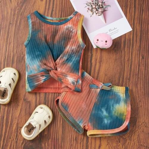 YOYOSHOW Summer newborn toddler girl outfits fashion clothes girl clothes set 0-1 years old girl shorts set